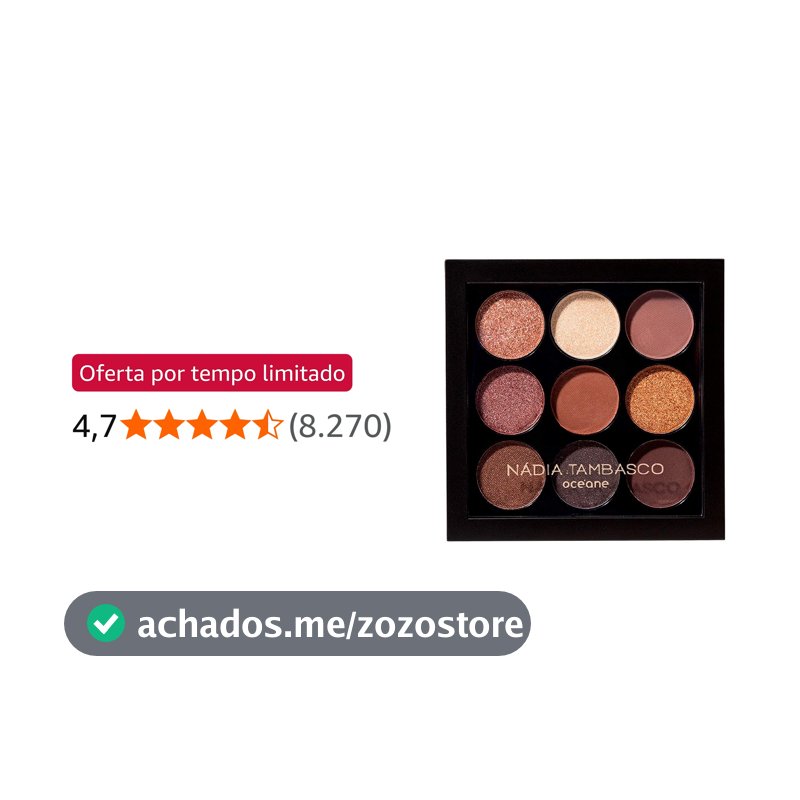 Océane Paleta de Sombras Nádia Tambasco By Océane - To Go Basic 7,2g