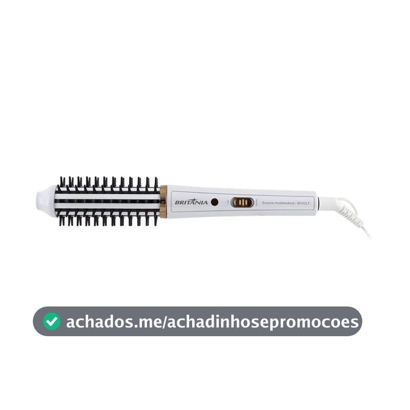 Britânia Escova Modeladora BEC04 2 em 1 Bivolt Plástico e Metal