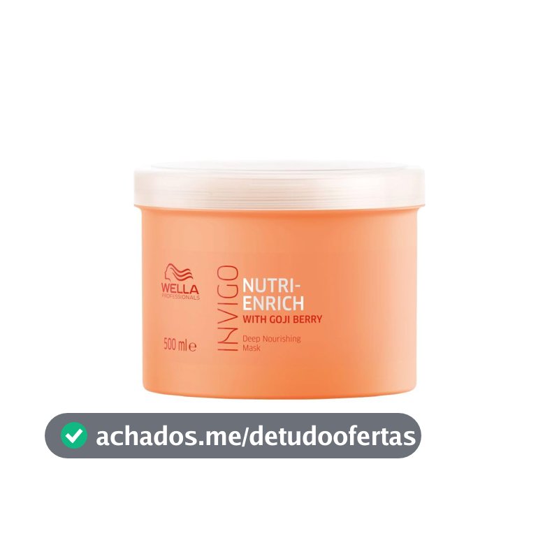 Wella Invigo Nutri-Enrich Máscara Capilar Nutrição Profunda 500ml