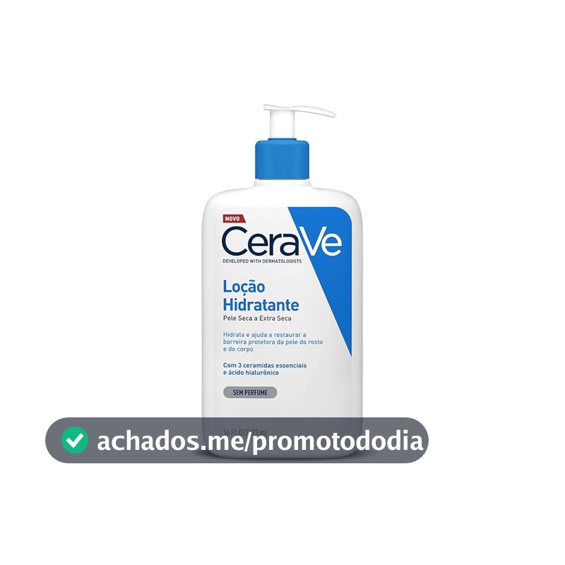 CeraVe, Loção Hidratante Corporal, com textura Fluida e Ácido Hialurônico