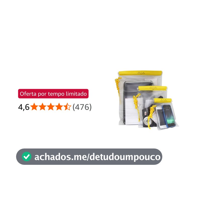 NTK, Conjunto de Bolsas Impermeáveis, Proteção dos seus pertences contra água