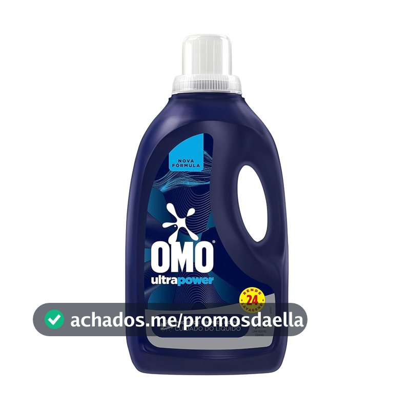 OMO Lava-Roupas Líquido Ultra Power Frasco 1,8L