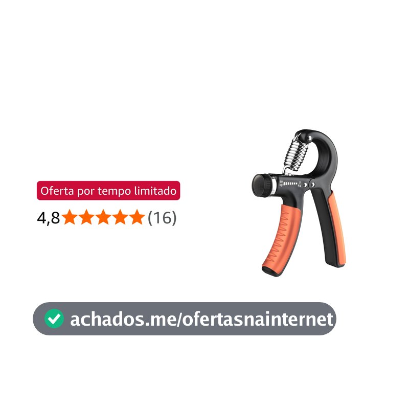 Oferta por tempo limitado para Membros Prime: JustGoFit Exercitador de Mãos Ajustável 5–60kg com Pegada Ergonômica – Fortalecedor de Punho, Dedos e Antebraço para Fisioterapia e Musculação
