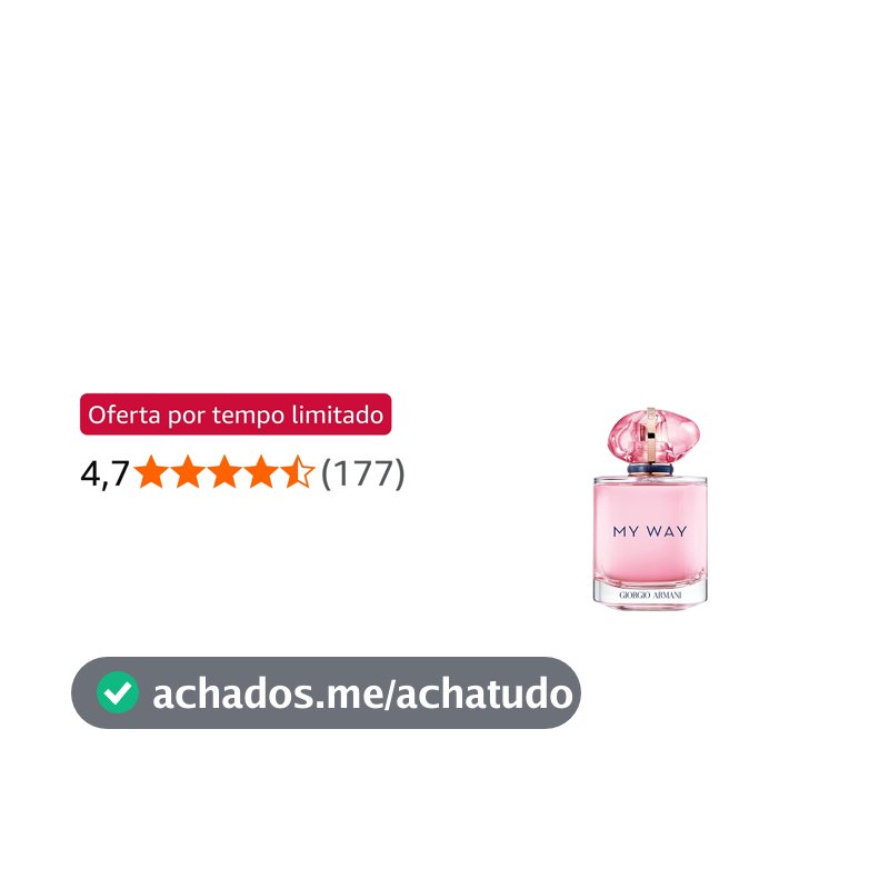 Armani Beauty, My Way Nectar Eau de Parfum, Giorgio Armani Perfume Feminino, Floral Frutado, Fragrância com Notas de Pera, Flor de Laranjeira, Baunilha e Bergamota