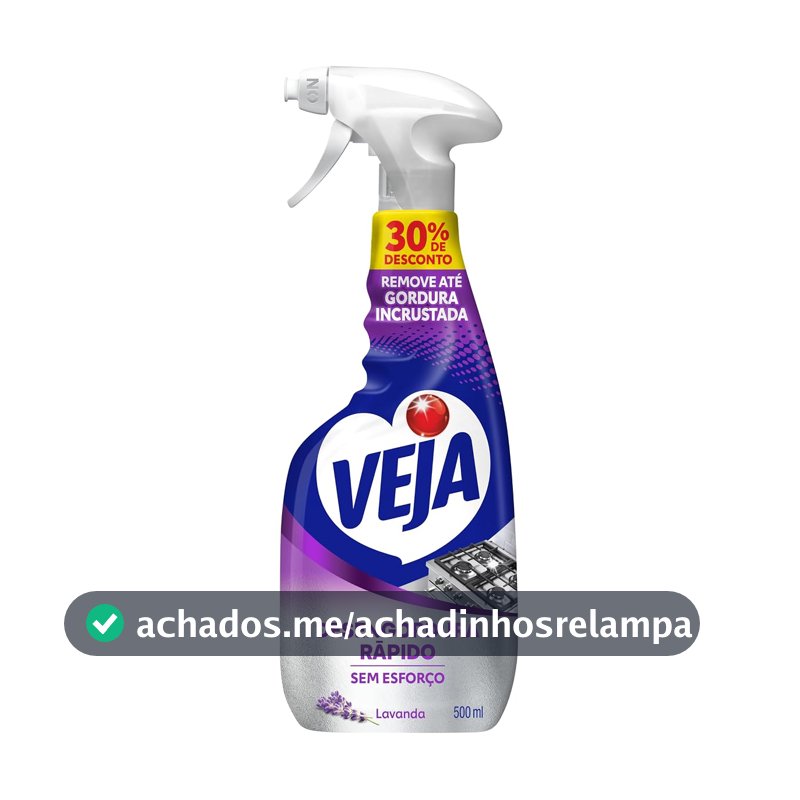 Veja Desengordura Rápido Limpador Lavanda Spray Promo 500ml