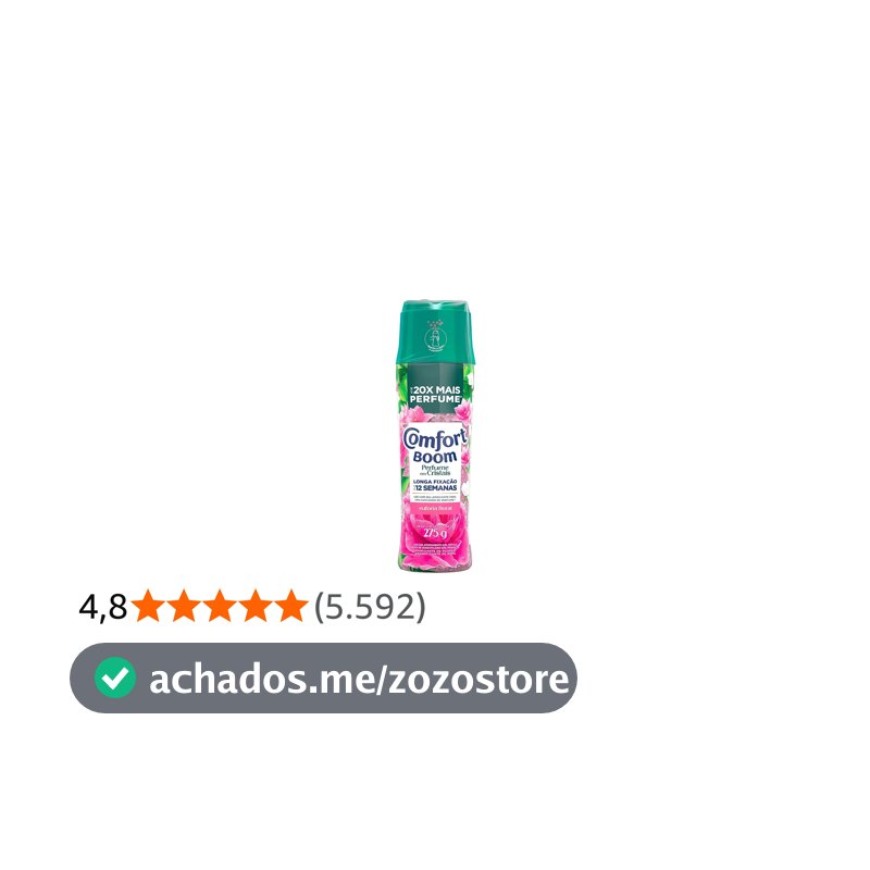 Comfort Boom Odorizador de Roupas Cristais de Perfume Euforia Floral 275gr