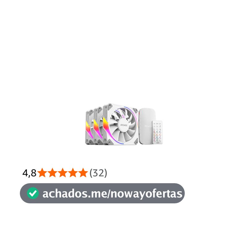 KIT COOLER FAN + CONTROLADORA PARA GABINETE 3UN SANGUE FRIO 3 ARGB WHITE GHOST 120MM PCYES - K3ARGBSF3WGBR