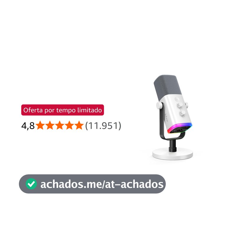 FIFINE AM8W XLR/USB Microfone para Jogos Podcasting para computador PC