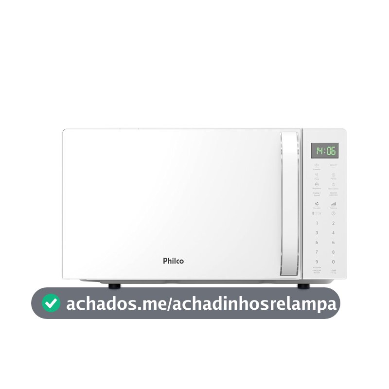 Micro-ondas Philco 20L Branco Pintura Limpa Fácil PMO24B 127v