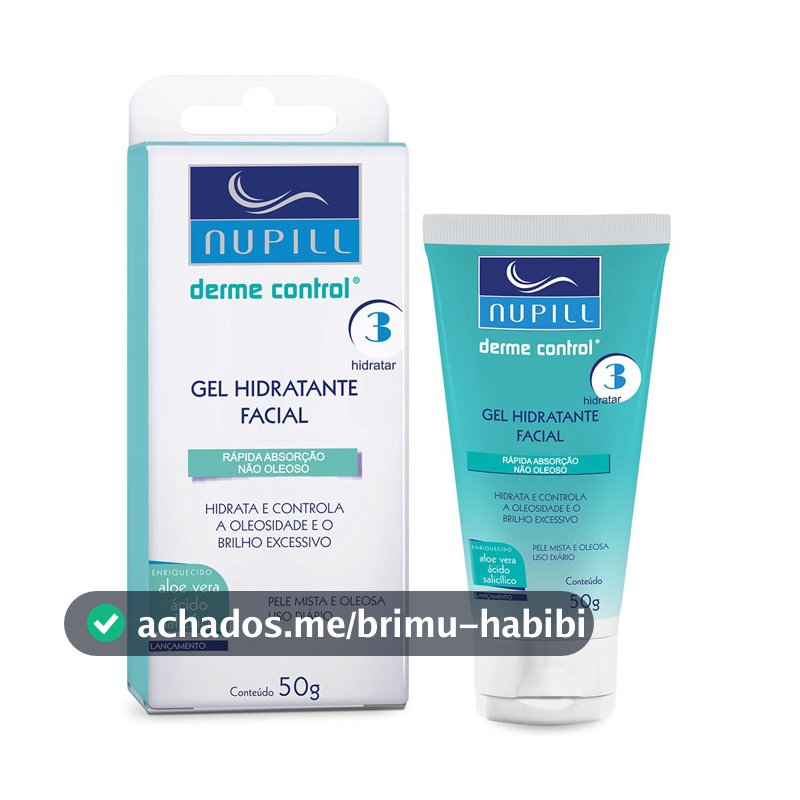 Nupill Gel Hidratante Facial Derme Control 50G