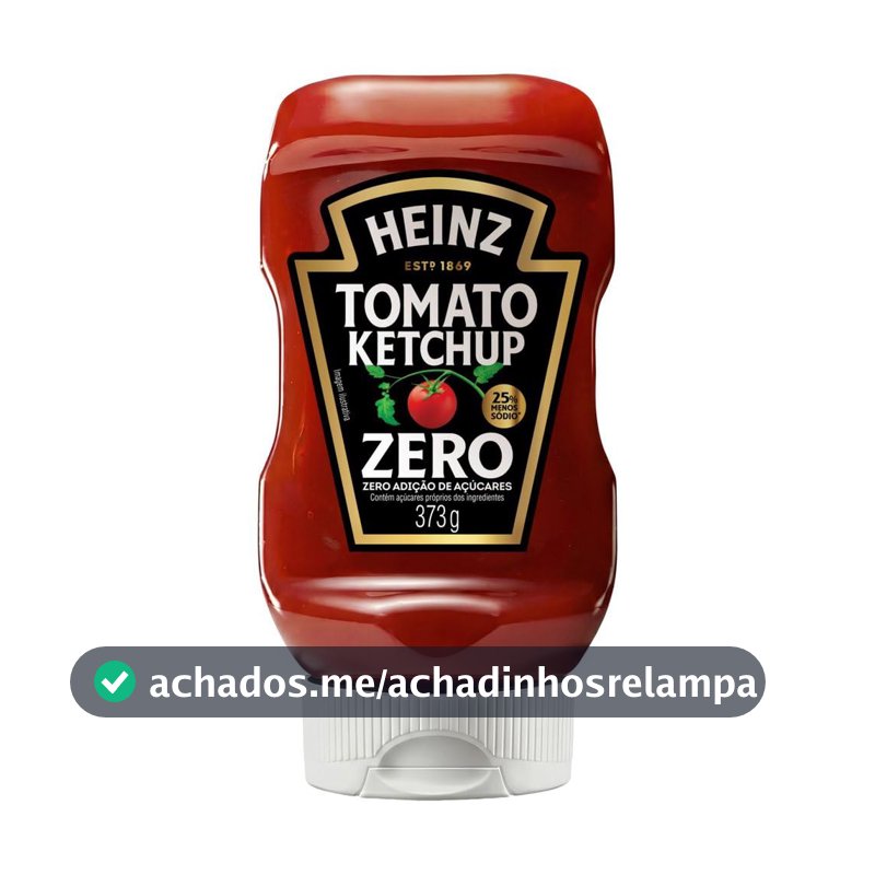 Heinz Ketchup Zero Açúcar 373g