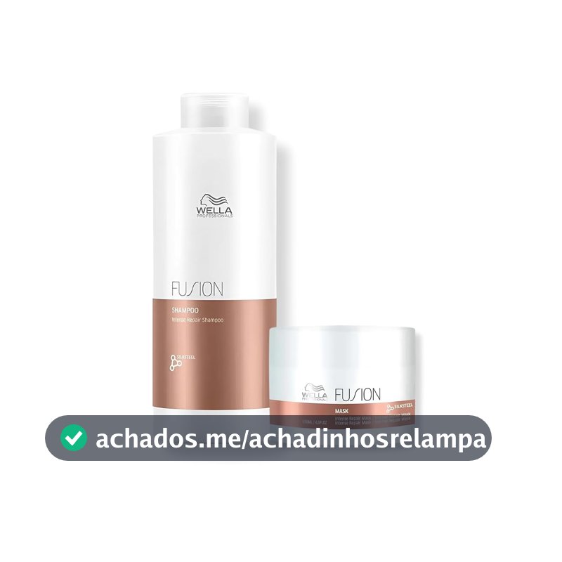 Kit Wella Professionals Fusion - Shampoo 1L e Máscara 150ml