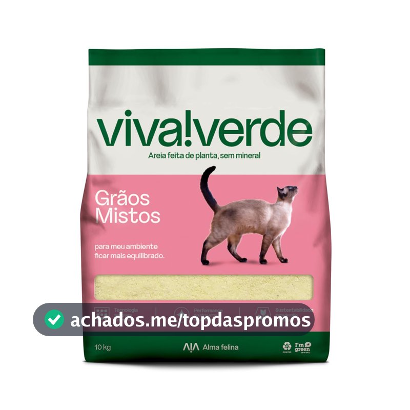 Viva Verde Areia Higiênica Grãos Mistos 10kg
