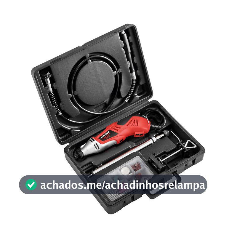 MONDIAL Micro Retífica, Vermelho/Preto, 180W, 110V - FMR-02