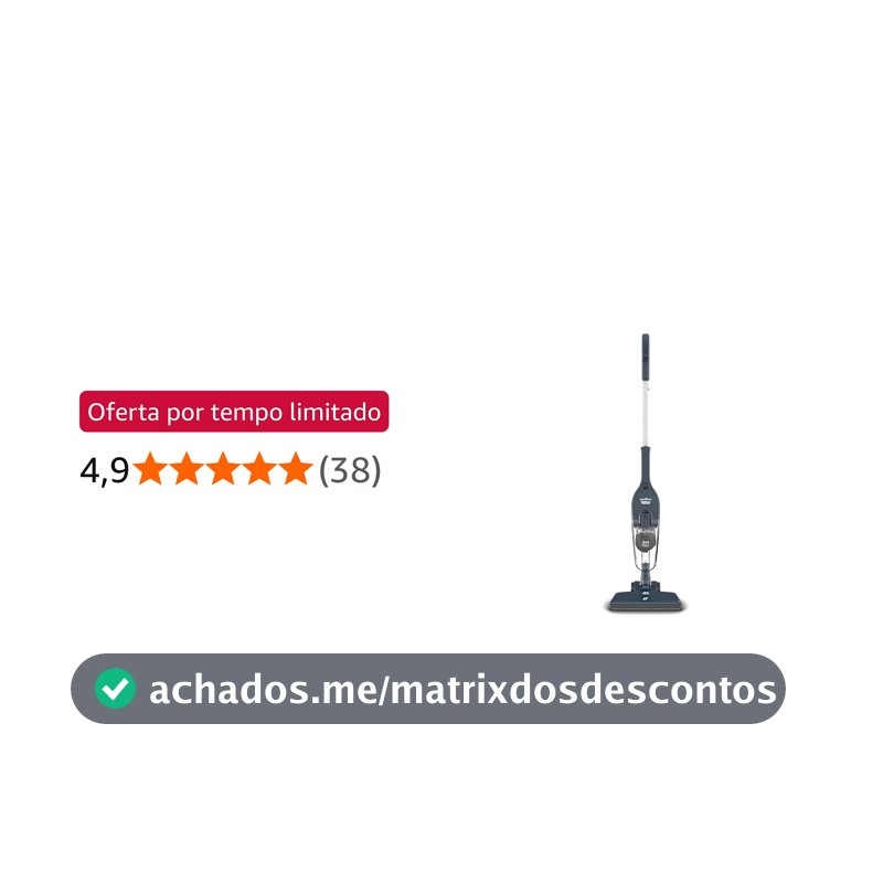 Aspirador de Pó Vertical Britânia 2 em 1 com Filtro Ciclone 1400W BAS30 1,5L Azul 220V