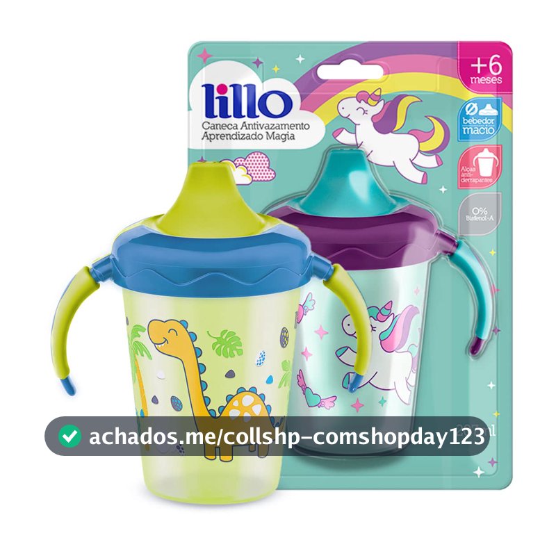 Caneca Antivazamento Lillo Magia, Verde