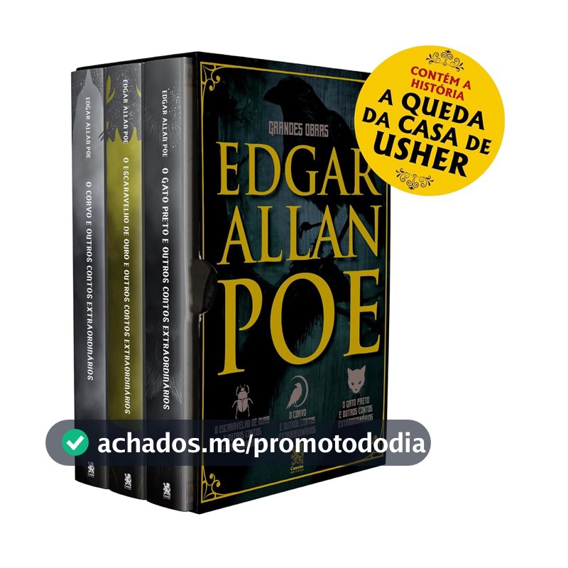 Grandes Obras de Edgar Allan Poe - Box com 3 Livros