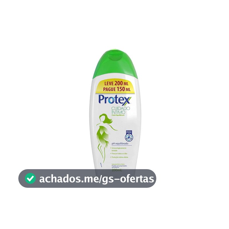 Protex Fresh Equilibrium Sabonete Líquido Íntimo, Leve 200ml Pague 150ml