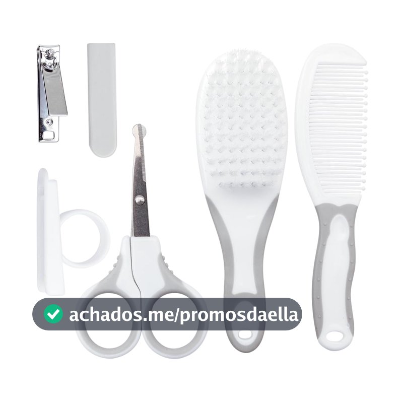 Buba Kit Cuidados Baby Cinza Tamanho Único