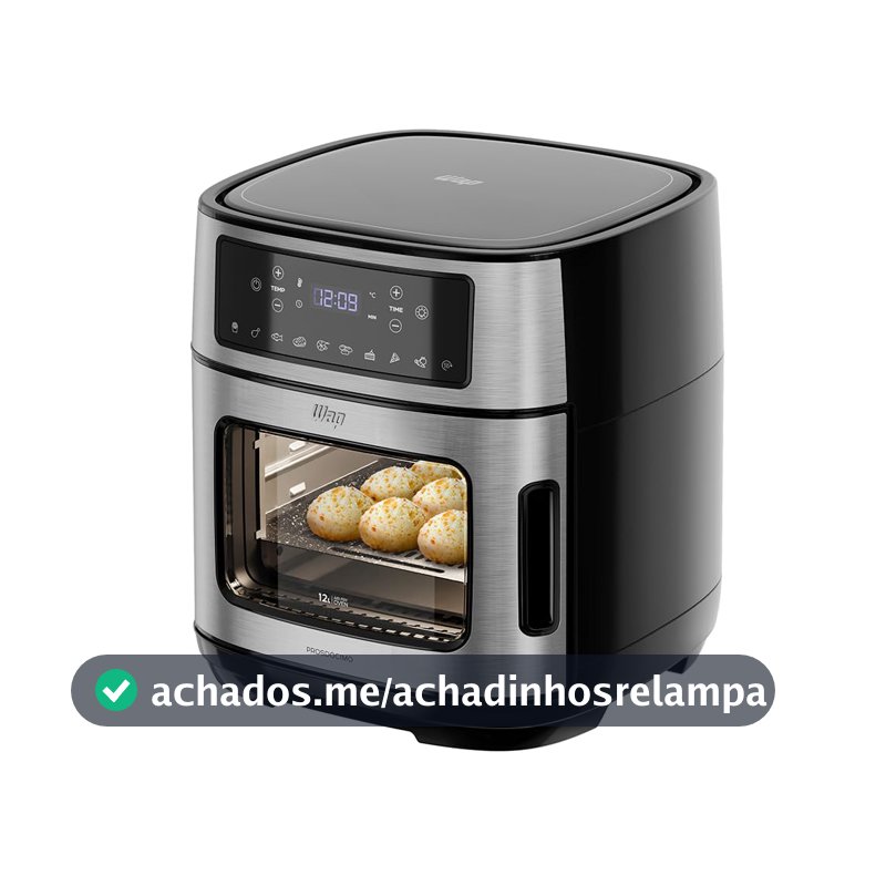 WAP Air Fryer Oven Digital WAOD1 12L, 10 Funções Programadas 127V