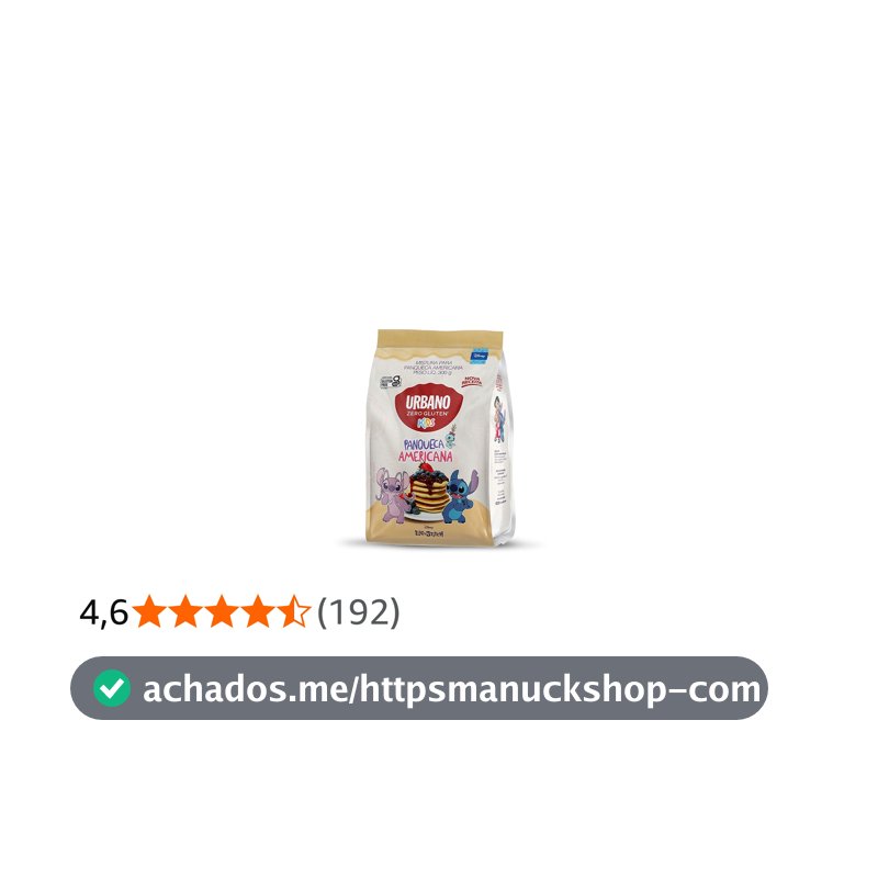 Urbano Kids Mistura para Panqueca Americana Zero Glúten 300g