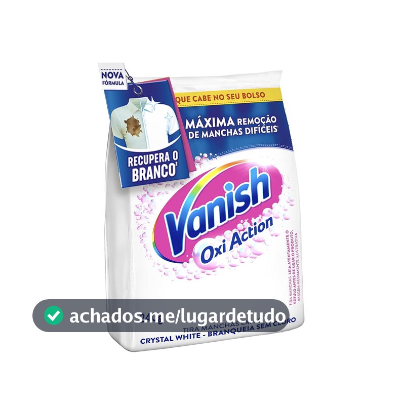 Tira-Manchas em Pó Vanish Oxi Action, Roupas Brancas, 240g