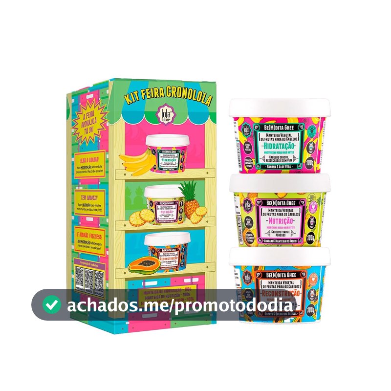 Lola Cosmetics Kit Cronograma Capilar Be(m) Dita Ghee - 3 Produtos