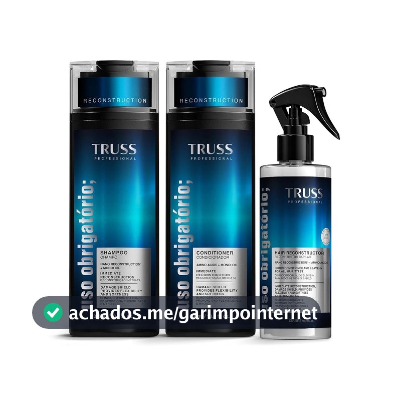 Kit TRUSS Uso Obrigatório Hair Reconstructor (3 Produtos)