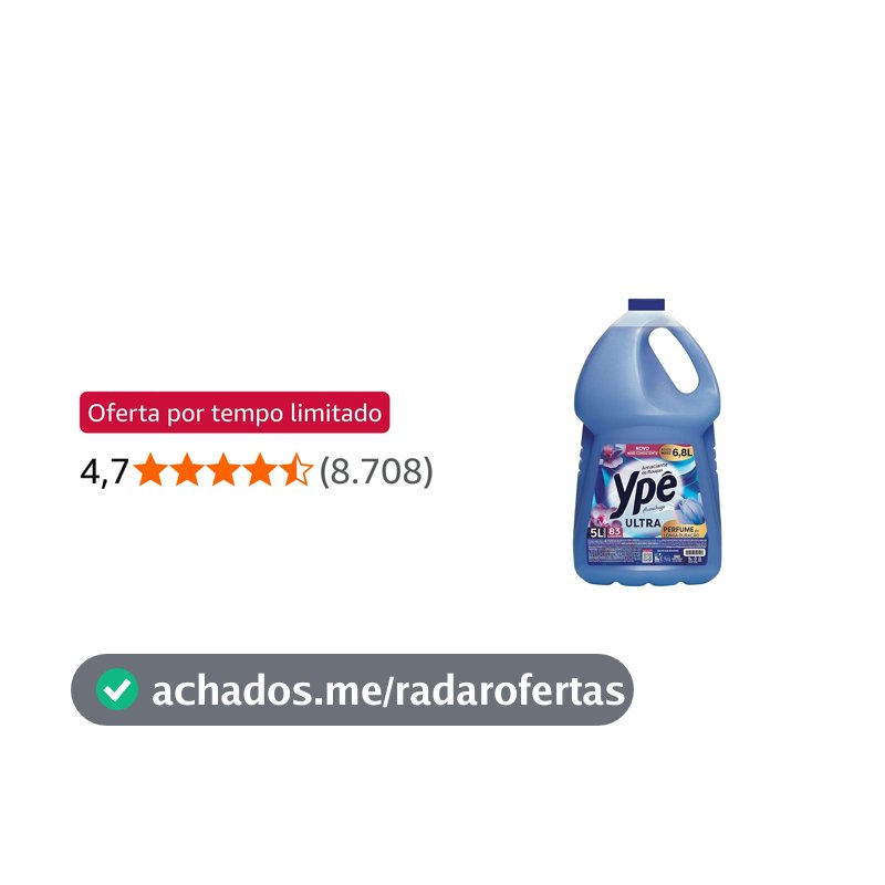 Ypê Amaciante Tradicional Aconchego 5L (Embalagem pode variar)
