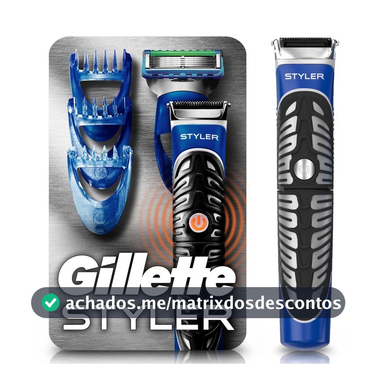 Gillette Styler Barbeador Eletrico para Barba e Corpo, 1 Kit