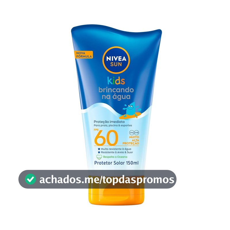 Protetor Solar Infantil NIVEA Sun, FPS 60, 150ml
