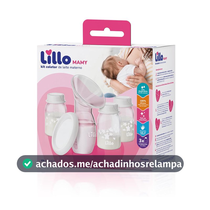 KIT COLETOR DE LEITE MATERNO LILLO MAMY