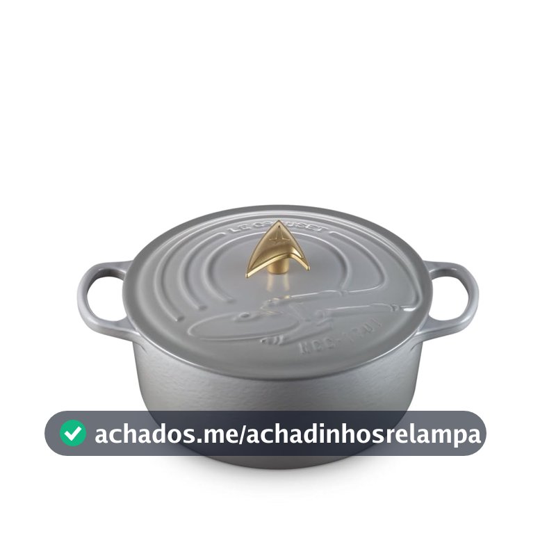 Le Creuset Panela Redonda Signature Star Trek 26 cm Misty Grey