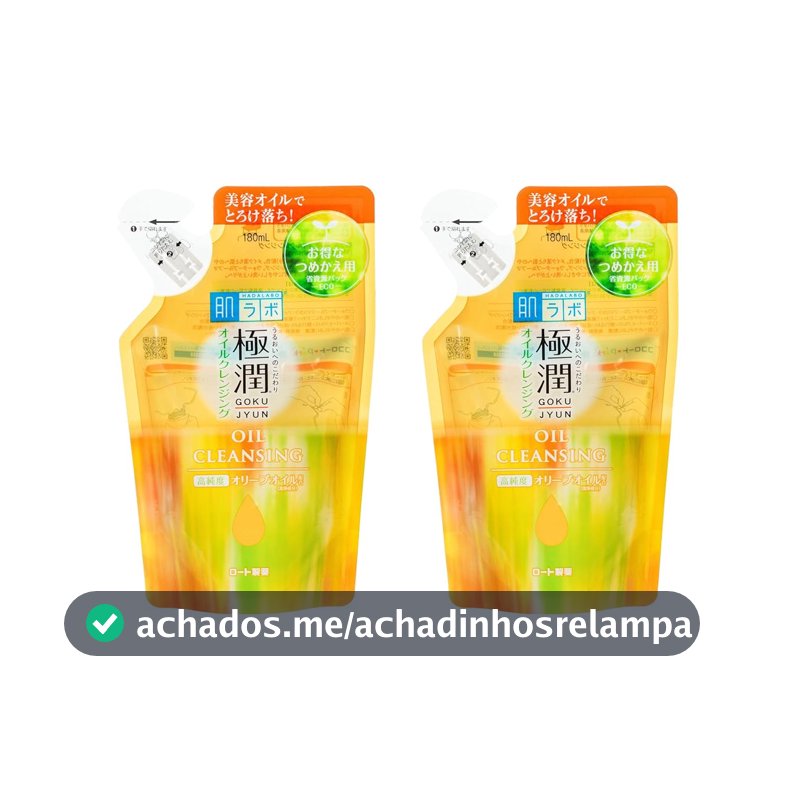 Hada Labo Kit Com 2 Refis Cleansing Oil 180ml - Limpador facial demaquilante