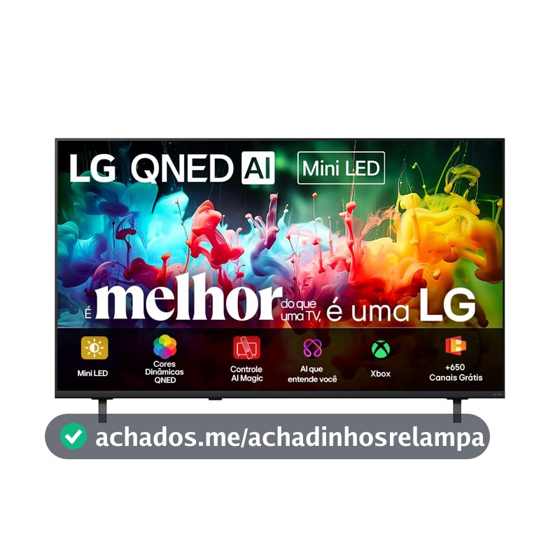 Smart TV LG QNED Mini Led AI 4K QNED70 85 polegadas 2026