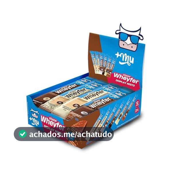 +Mu Chocowheyfer Proteico Caixa Mista - Display 12 unidades