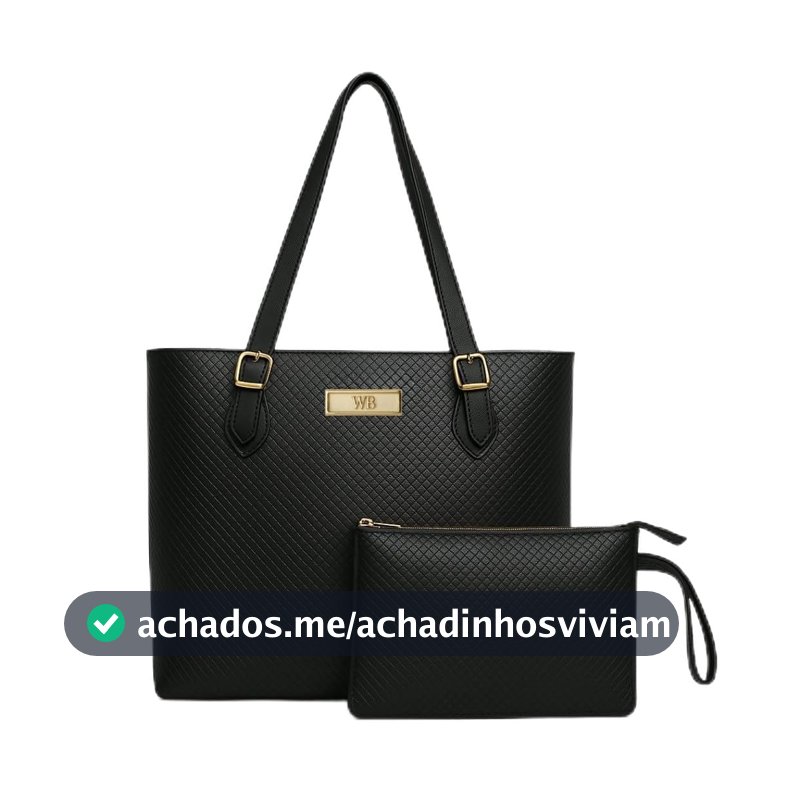 Kit Bolsa Feminina Tipo Sacola + Necessaire Willibags