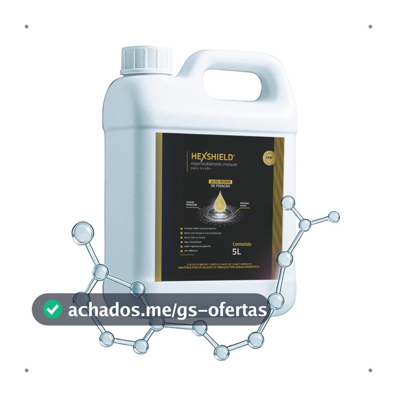 Proteção Impermeabilizante Sofás Tecidos Estofados Tecnologia Anti-manchas Alta Fixação HexShield 5L