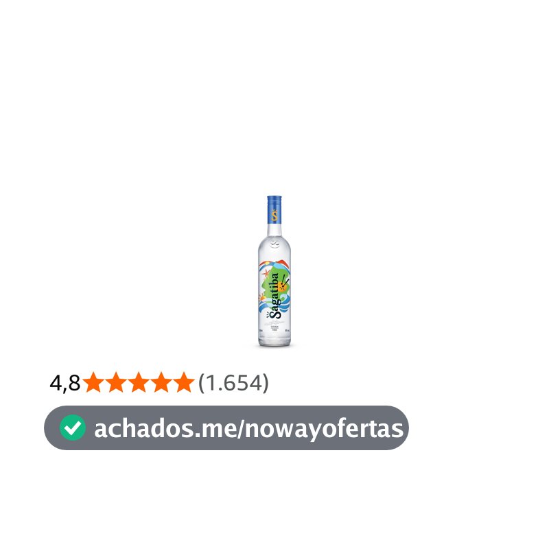 Cachaça Sagatiba Pura 700 Ml