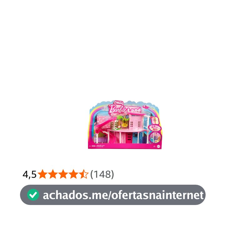 Barbie Mini BarbieLand Casa de Bonecas Surpresa para crianças a partir de 4 anos