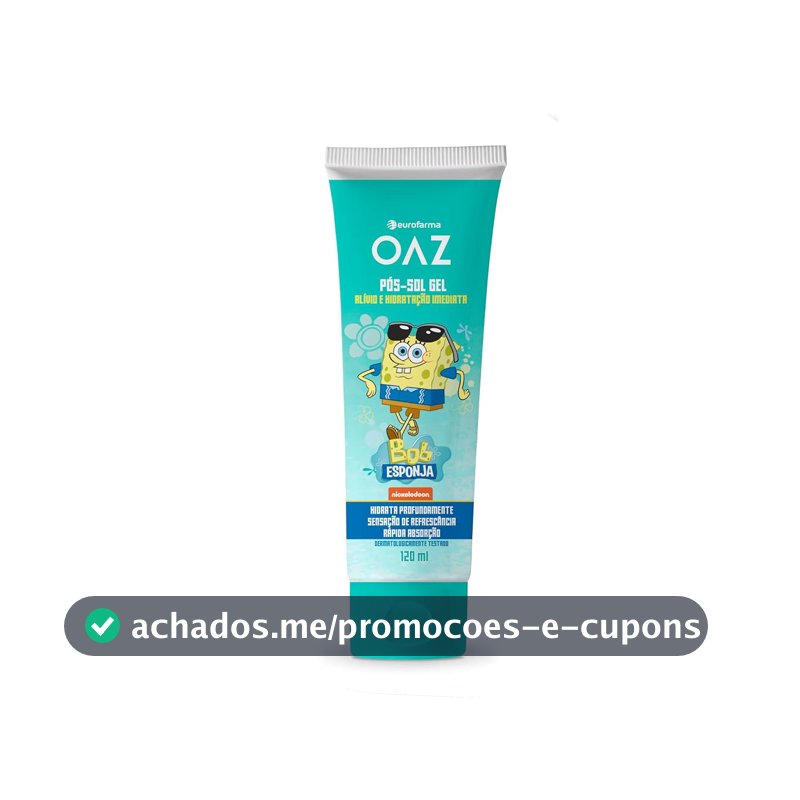 OAZ Gel Pós-Sol Infantil Bob Esponja 120ml