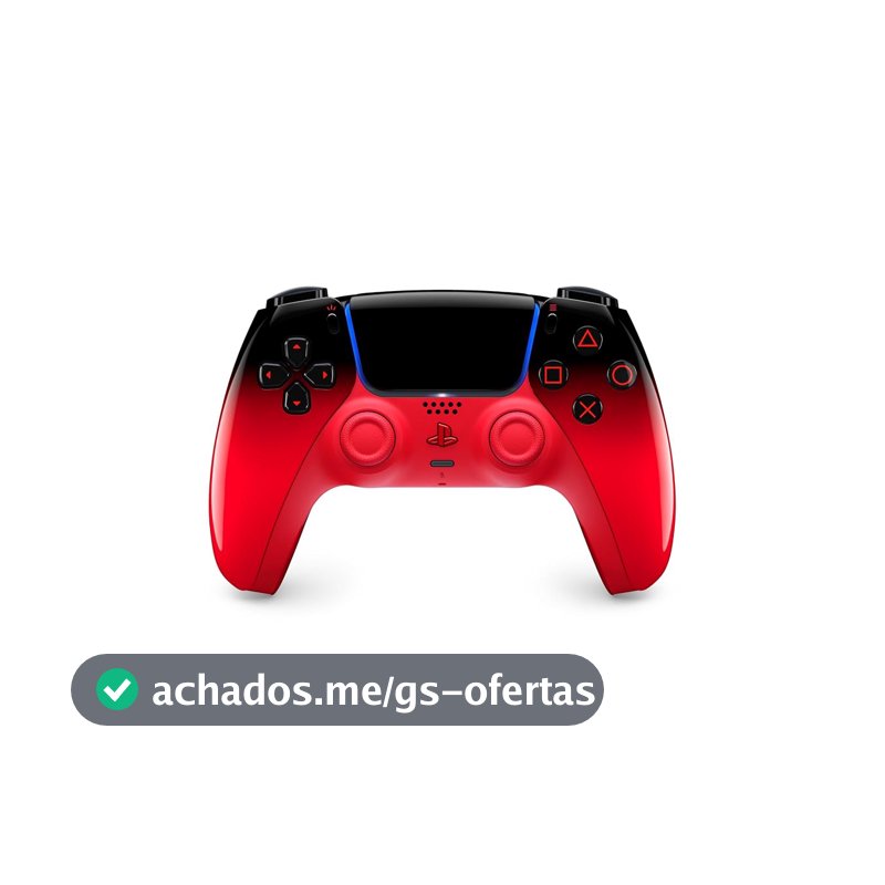 Controle sem fio PlayStation DualSense™ – Techno Red