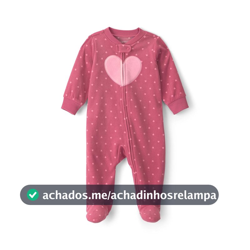 Macacão de dormir para bebês Fleece Sleep and Play Carter'sMeninas