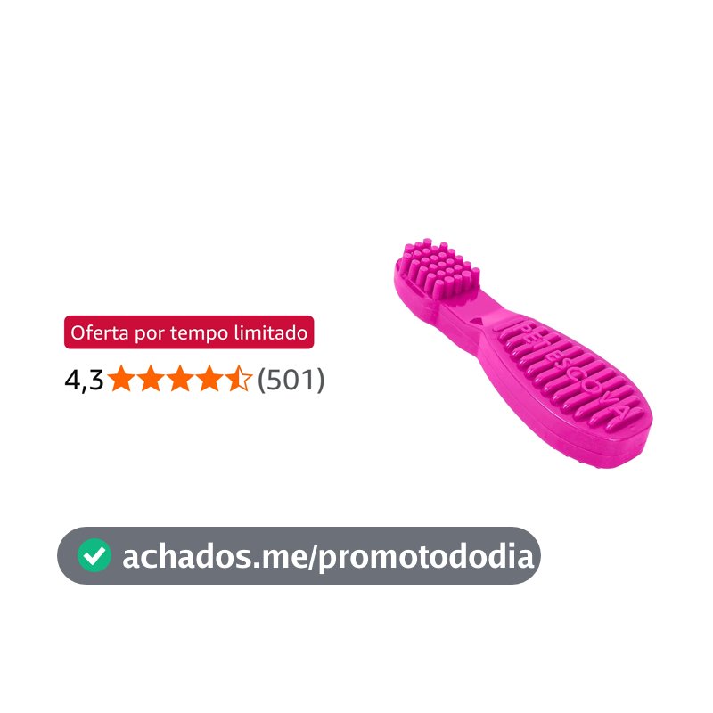 Pet Games Mordedor Funcional Super Resistente Em Nylon Para Cães De Pequeno Porte - Pet Escova P Pink