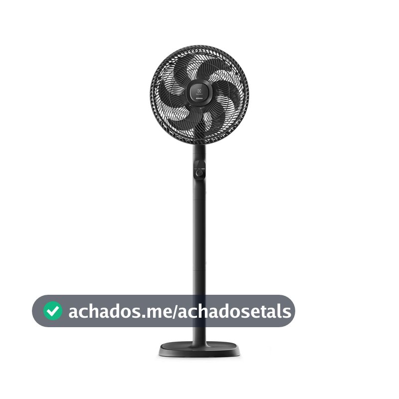 Electrolux Ventilador Coluna ou mesa 40cm 6 Pás silencioso 3 velocidades 2 anos garantia com inclinação Duoforce Air+ EFS40 Alcance de vento 17m 127v Preto