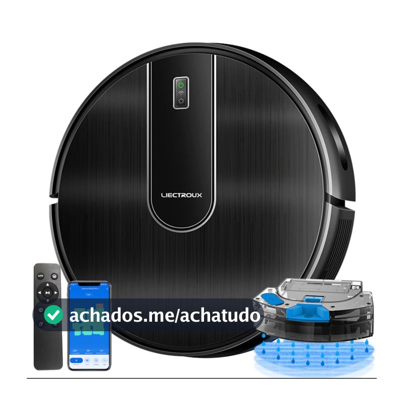 Robô Aspirador Liectroux L200 3 em 1 Aspira Varre Passa Pano Com Aplicativo Compatível Com Alexa e Google Bivolt