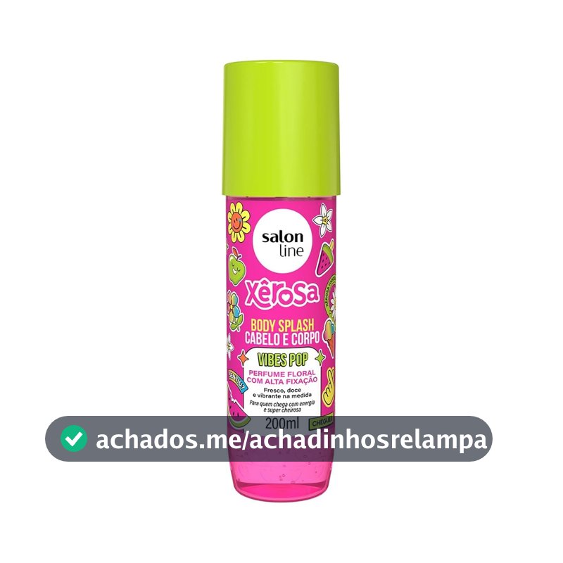 Body Splash Xêrosa Vibes Pop Salon Line 200ml