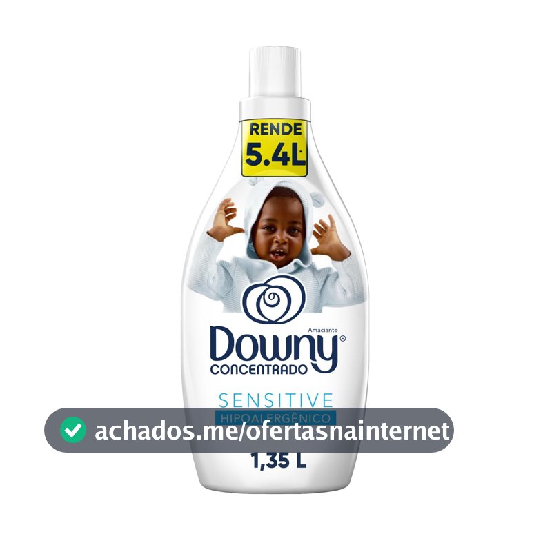 Downy Sensitive Hipoalergênico Amaciante Concentrado 1,35L