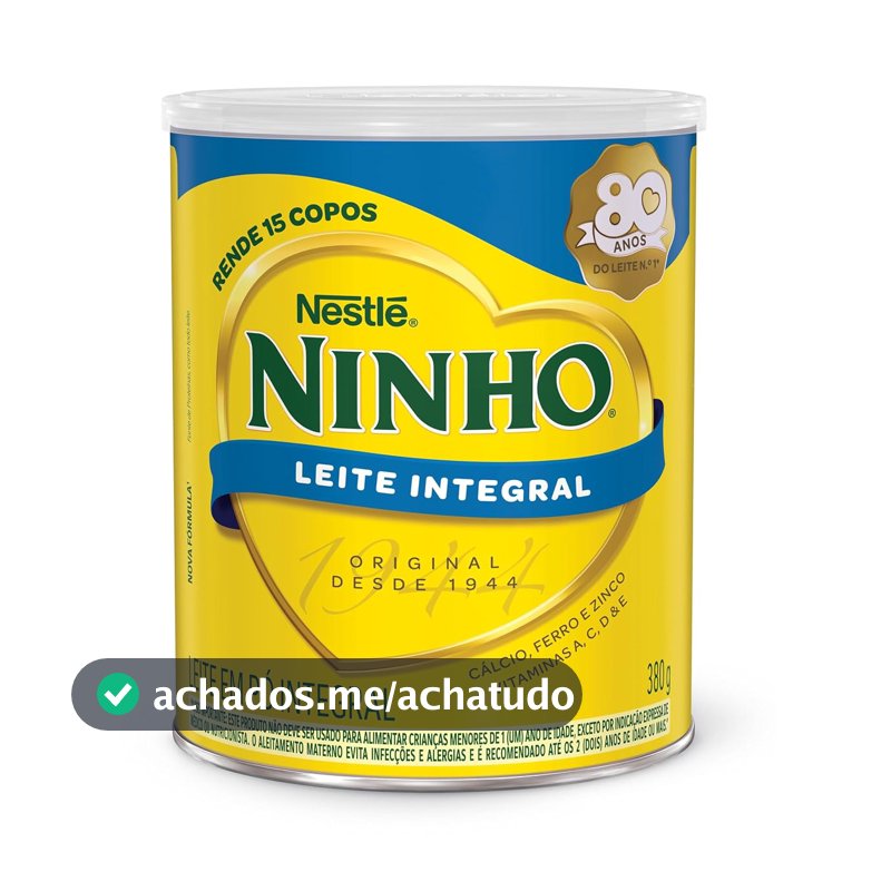 Leite em Pó Integral Ninho 380g