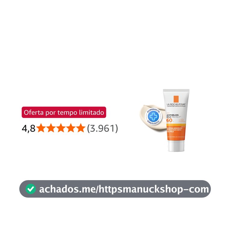 La Roche-Posay Protetor Solar Facial FPS 60 Gel Creme Oil-Free com Ação Hidratante e Antioxidante UVA/UVB para Peles Oleosas Sem Cor, Anthelios XL Protect 40g